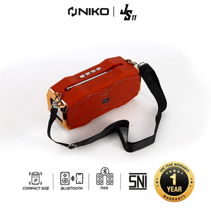 Tersedia Niko Js11 Mini Speaker Portable Bluetooth Wireless