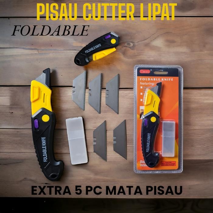 

ID PISAU CUTTER LIPAT PLUS 5PC MATA PISAU