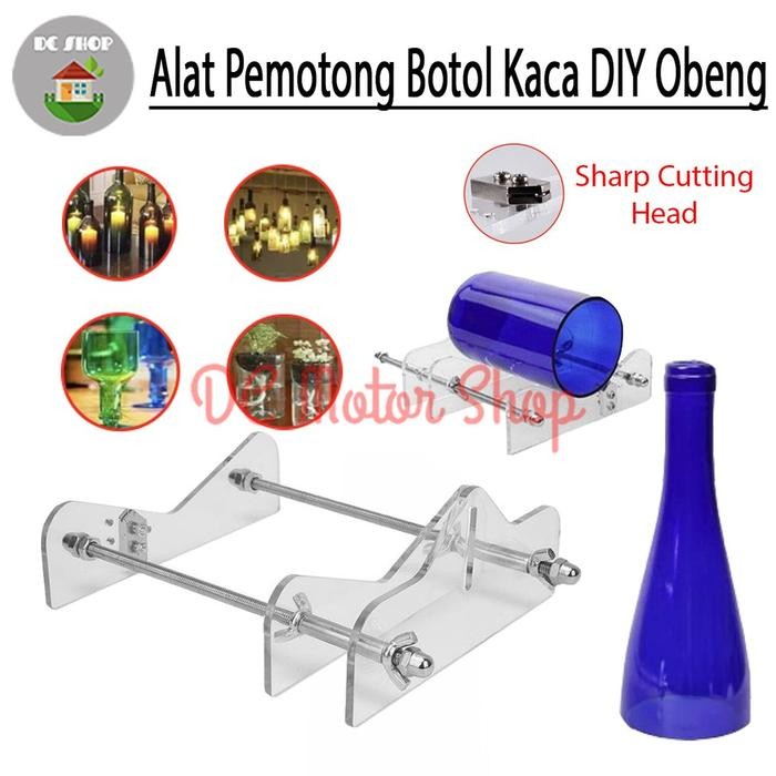 

ID ALAT PEMOTONG BOTOL KACA / BOTTLE CUTTER DIY OBENG / GELAS GENROUND - HITAM