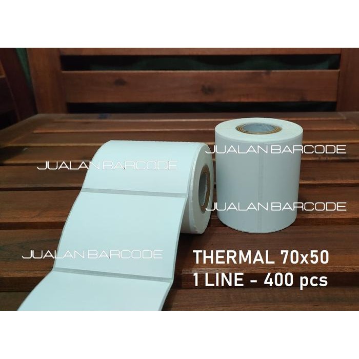 

ID STIKER LABEL DIRECT THERMAL 70 MM X 50 MM 400PCS CORE 1" XPRINTER