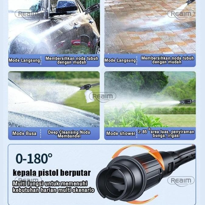 Reaim Mesin Cuci Steam / Alat steam cuci motor & mobil Jet Cleaner /