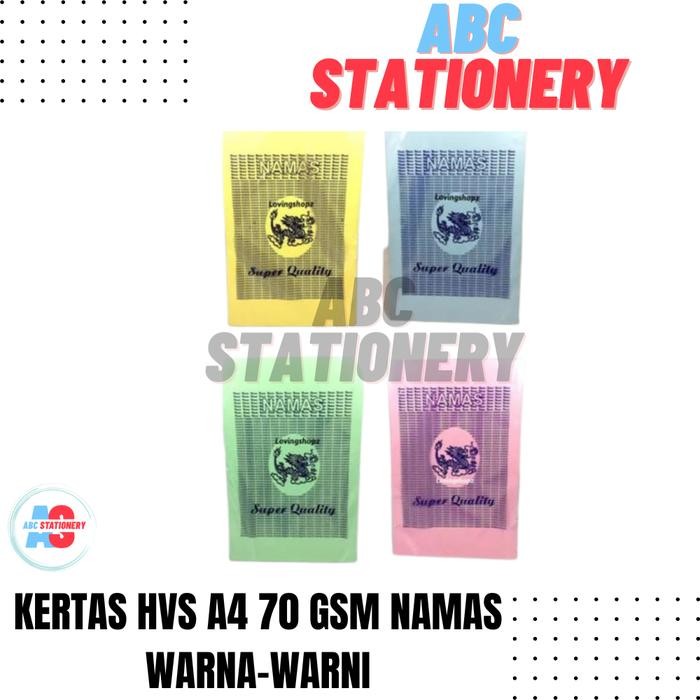 

KOIC Kertas Hvs A4 70 Gsm Warna Namas ( 400 Lembar )
