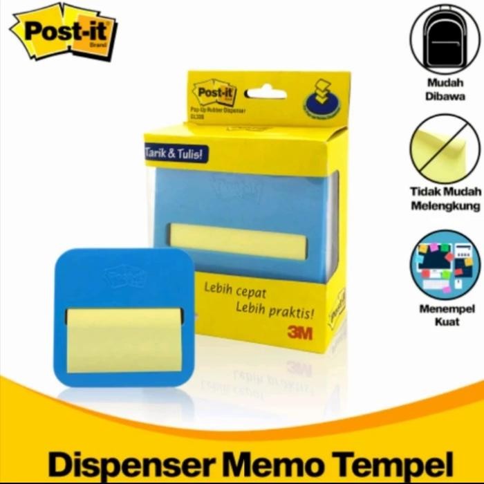 

KOIC 3M Post-It Tempat Sticky Notes / Pop Up Rubber Dispenser Ol330
