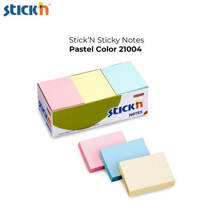 

KOIC Stick'N Pastel Color 21004 (1.5X2 Inch) Sticky Note