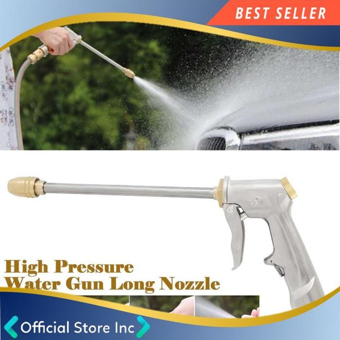 Spray Gun Panjang Kepala Selang Nozzle Semprotan Air Steam Cuci Mobil