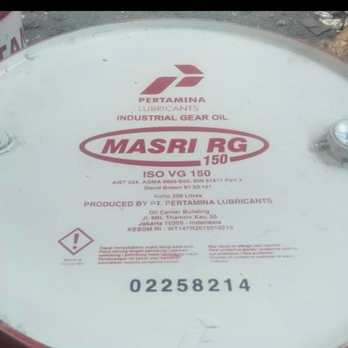 Terpopuler Oli Pertamina Masri Rg 150 Iso Vg 150 Isi 209Liter Termurah