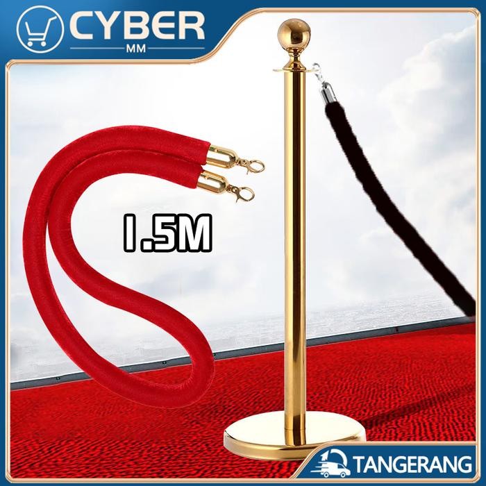 

Promo 1.5M Tali Pembatas Antrian Merah Hitam Tali Pembatas Tiang Antrian
