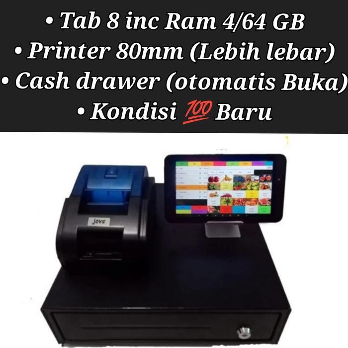 ready paket mesin kasir android tablet samsung full set