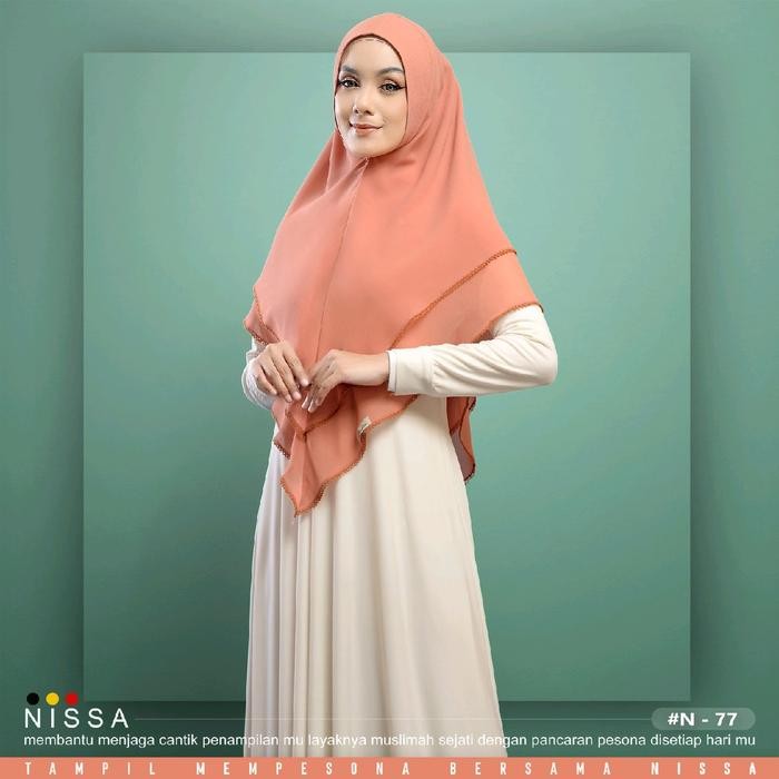 Syari L Ceruti Babydoll 2 Layer Soft-Pad Antem Bergo Daily Hijab Instan Cantik Kerudung Panjang