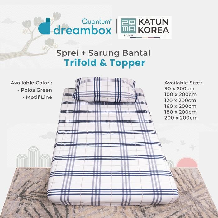 Turu Boss - Quantum Dreambox Sprei Set Trifold Dan Topper - Zoma Katun Korea