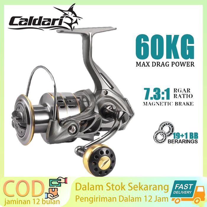 Caldari Metal Pancing Reel Pancing Murah Jigging Reel alat Ikan Laut (TERBAIK) (TERBARU) (TERMURAH)