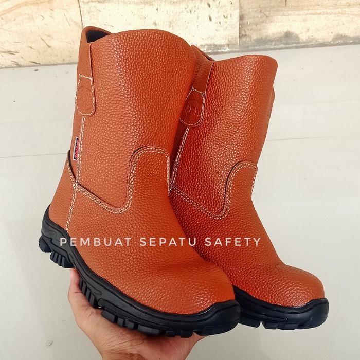 PJ Sepatu Safety Shoes Septy Boot KING Shoes SKN Murah Kulit Sunkis Berkualitas sepatu safety Boots