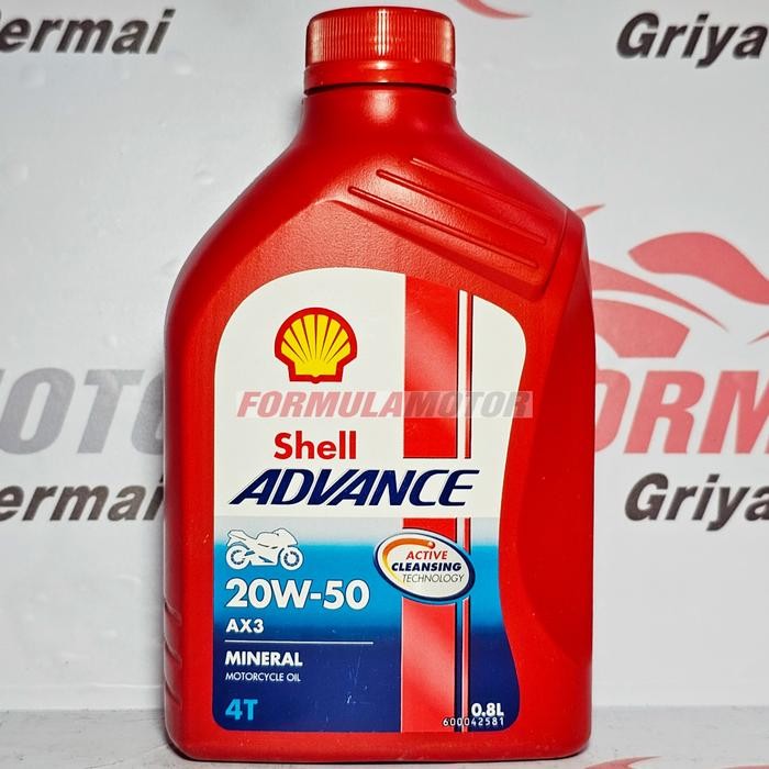 (AX-3 Series) Shell Advance AX3 4T - Oli Mesin Motor 4TAK [Original Resmi]
