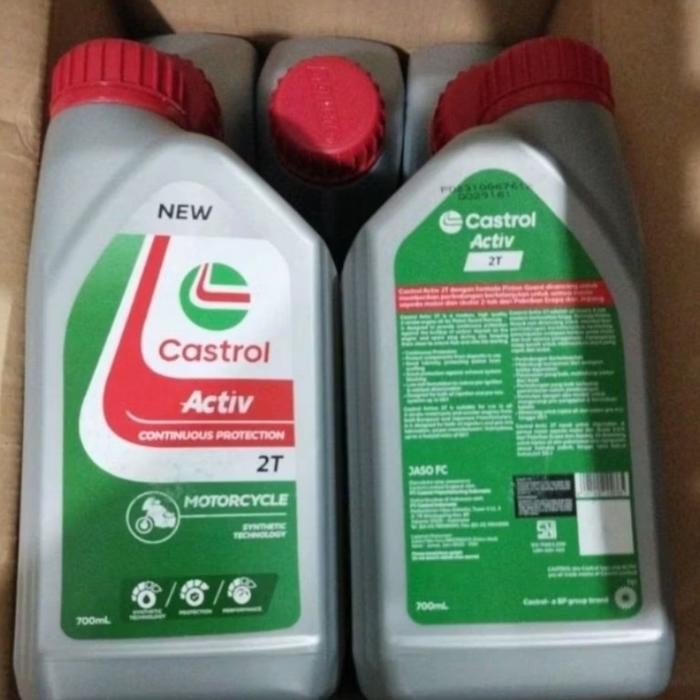 OLI SAMPING CASTROL 2T Activ Low smoke 0,7L 1dus 12botol