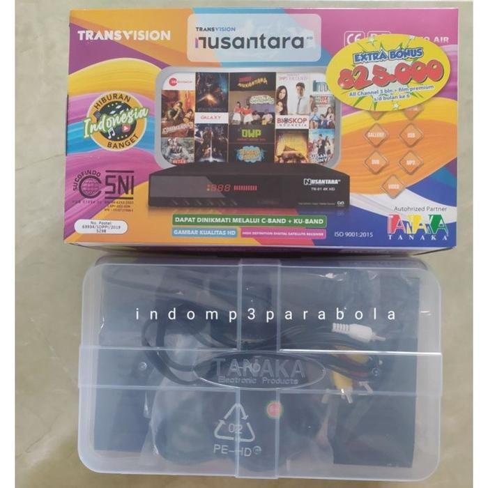 RECEIVER PARABOLA TANAKA NUSANTARA STRAWBERRY FULL HD S2