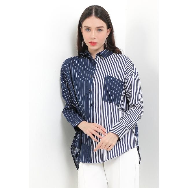 Hush Puppies Kemeja Wanita Paulina Navy