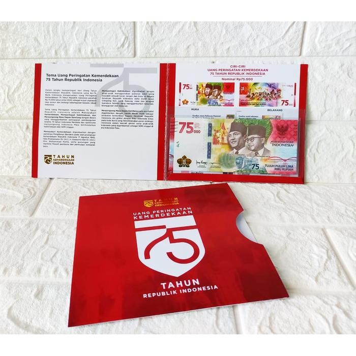 premium cover uang 75k / sampul uang 75rb / cover pelindung uang 75k kode 127