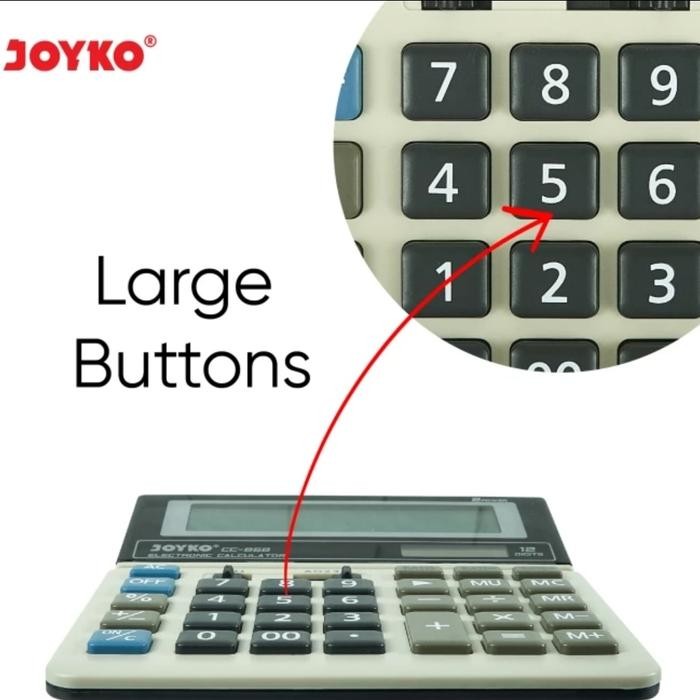 

kalkulator joyko cc-868 calculator 12 digit desktop cc868 big display kode 627