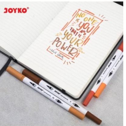 Color Brush Pen Joyko 24 Warna ( Kuas & Pen 24 Color) Clp-07