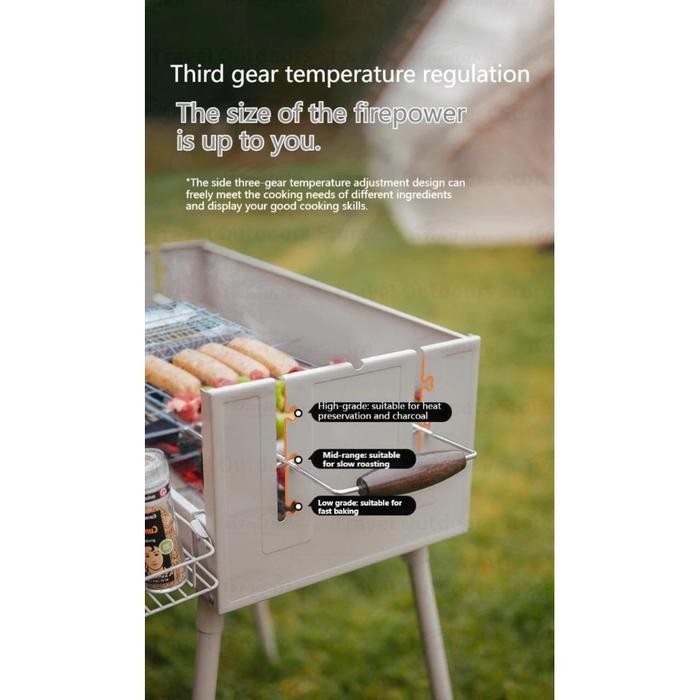 BBQ GRILL LIPAT PORTABLE CAMPING OUTDOOR NATUREHIKE CNH22CJ038