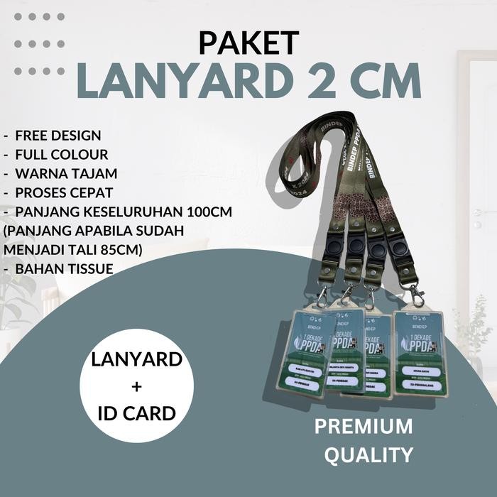 

New Paket Id Card Lanyard Printing dan Frame