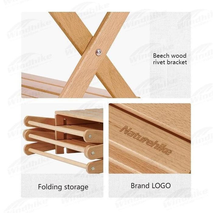 RAK LIPAT / TATAKAN KOPI PIKNIK PORTABLE CAMPING NATUREHIKE CNH22JU002