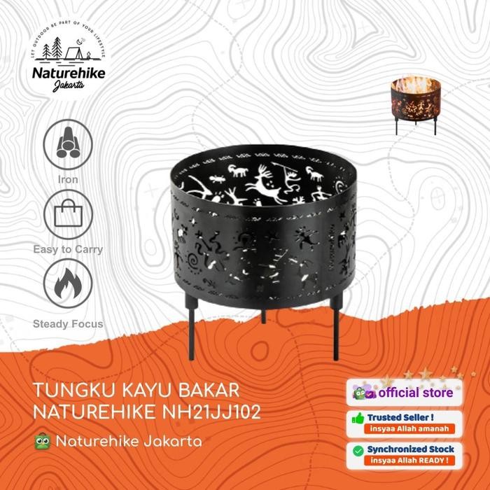 FIRE PIT / GRILL / BBQ TUNGKU KAYU BAKAR CAMPING NATUREHIKE NH21JJ102