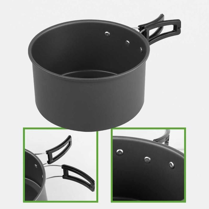 SET PANCI TEFLON TEPLON CERET AIR PERALATAN MASAK CAMPING OUTDOOR MULTIFUNGSI