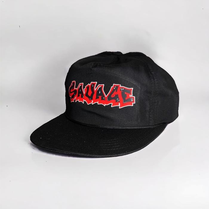 Topi Snapback Rope Hat Classic - Warna HItam Sablon Grafity Outfit Skena topi skena graffiti topi