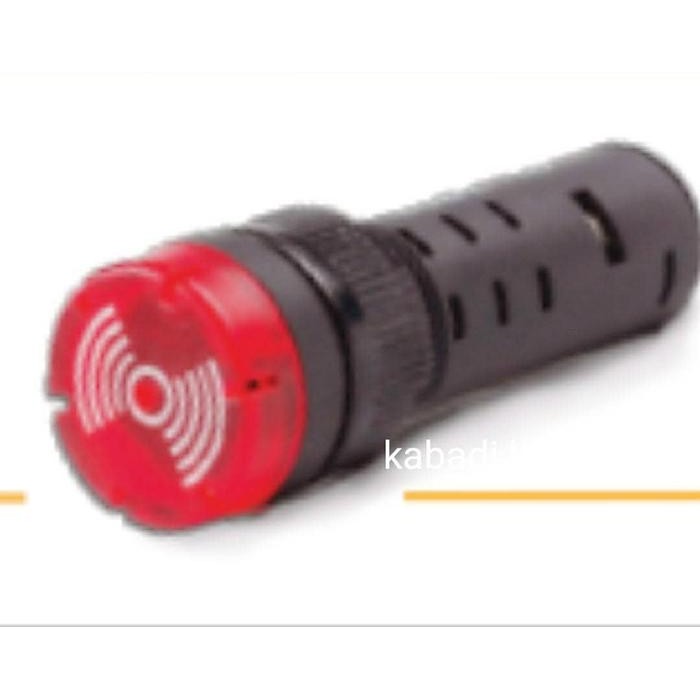 Tombol Pilot Lamp Flash Buszer Larkin 220Vac Panel Box Siap Kirim