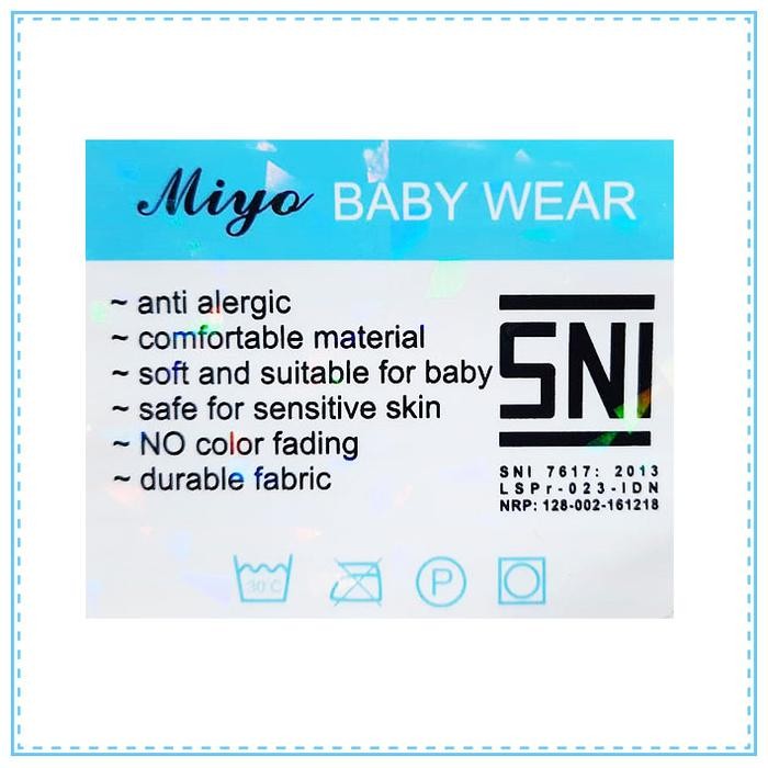 (Allthebest) MIYO 3in1 Baju Bayi Jumper Baju Kodok Panjang Motif Sleepsuit Newborn