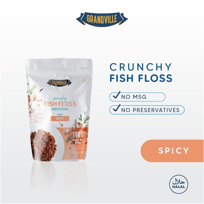 

Baru Grandville Abon Ikan Crunchy Spicy Single Pack Non Msg Gluten Free