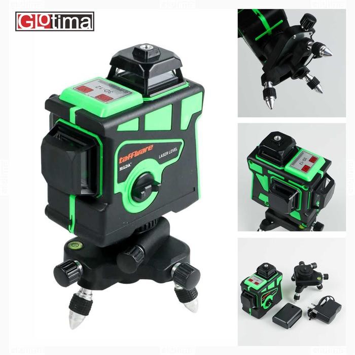 SIAP KIRIM SELF LEVELING 3D LASER 12 LINE DIGITAL WATERPAS DINDING