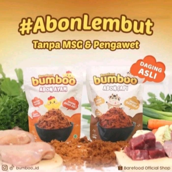 

Baru Barefood Bumboo Abon Ayam & Sapi 100G - Mpasi Halus Untuk Bayi