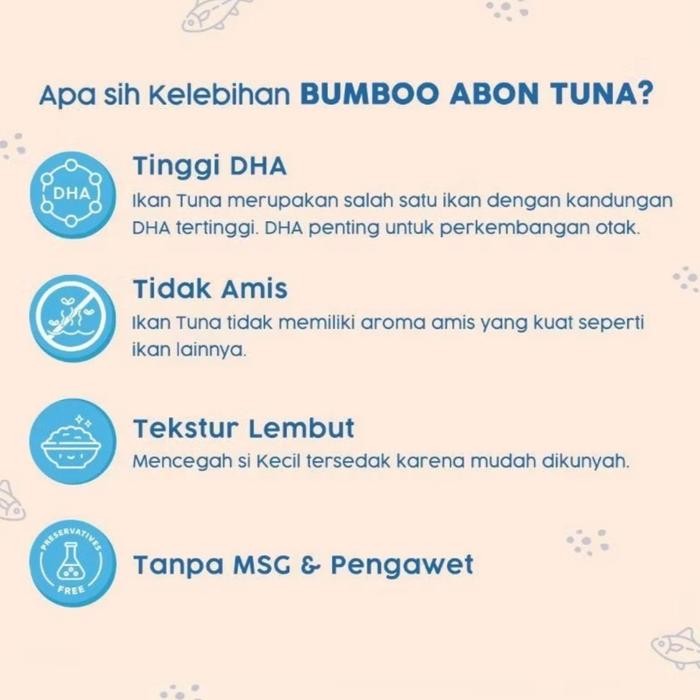 

Baru Bumboo Abon Ayam, Sapi & Tuna Mpasi Bekal Anak Sekolah Bento Sushi 100Gr