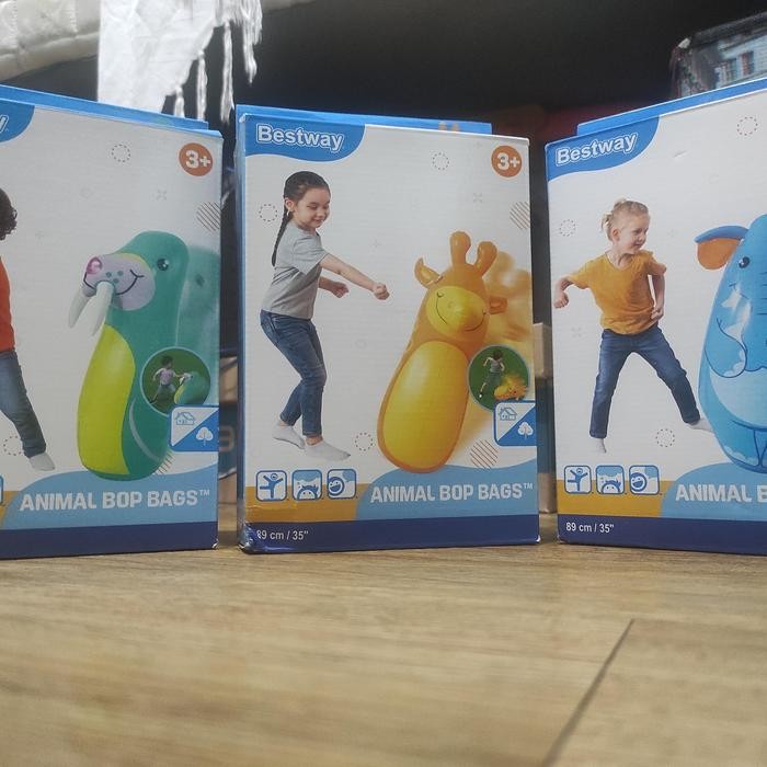 Bestway - Balon Tinju Animal Bestway 52152 Bop Bags Karung Sansak Sansam Anak