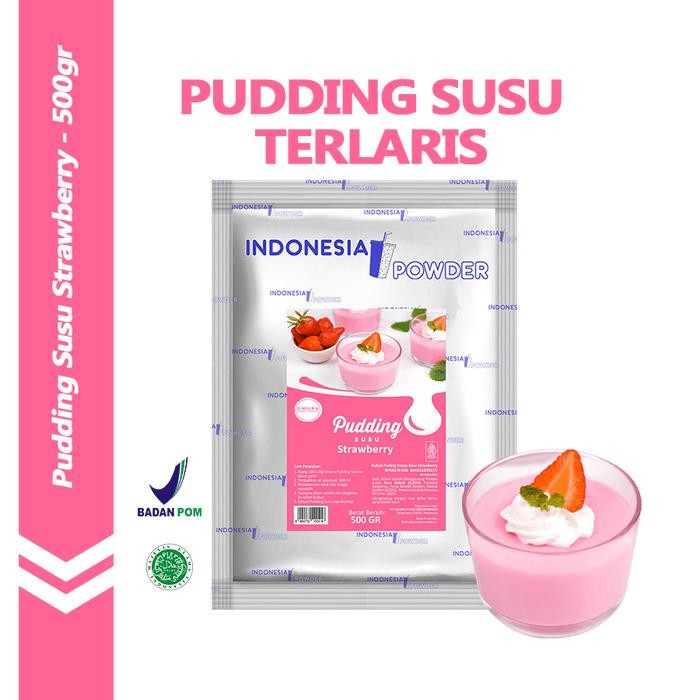 

LEZAT- [Pudding 500 Gr] Pudding Susu Mix Gula Rasa Strawberry / Stroberi 500 Gr Puding Sutra