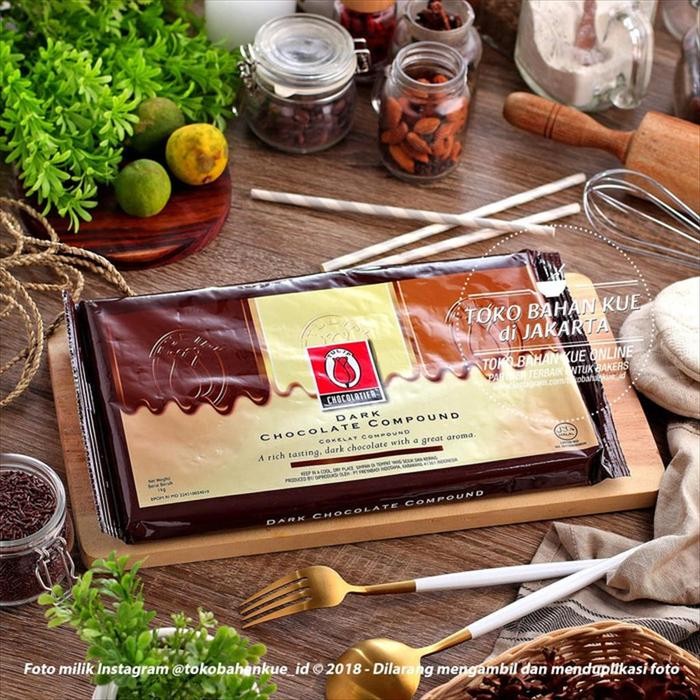 

LEZAT- Tulip Cokelat Dark Chocolate Compound 1Kg Coklat Batang Murah Enak