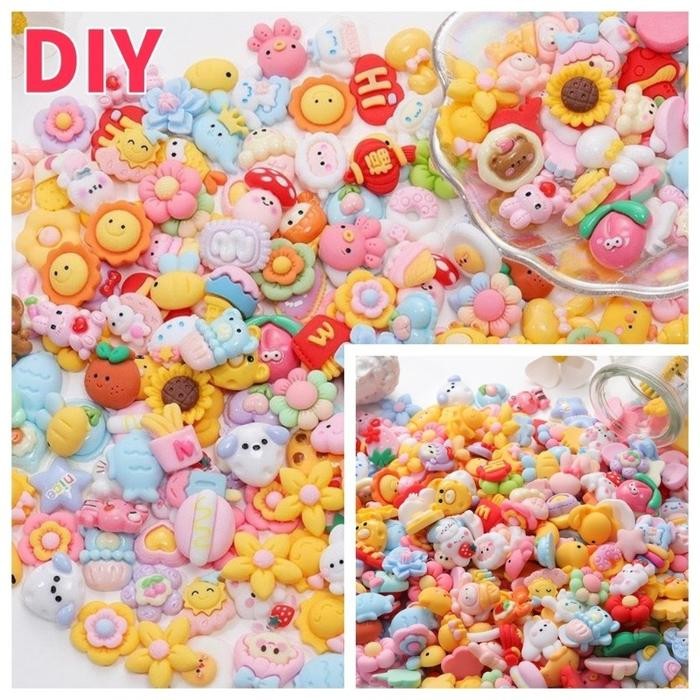 

Vixplorn 50 Pcs Resin Clay Boneka Kuromi Dov Mixed New Arrival/Clay Resin Karakter/Bahan Hiasan