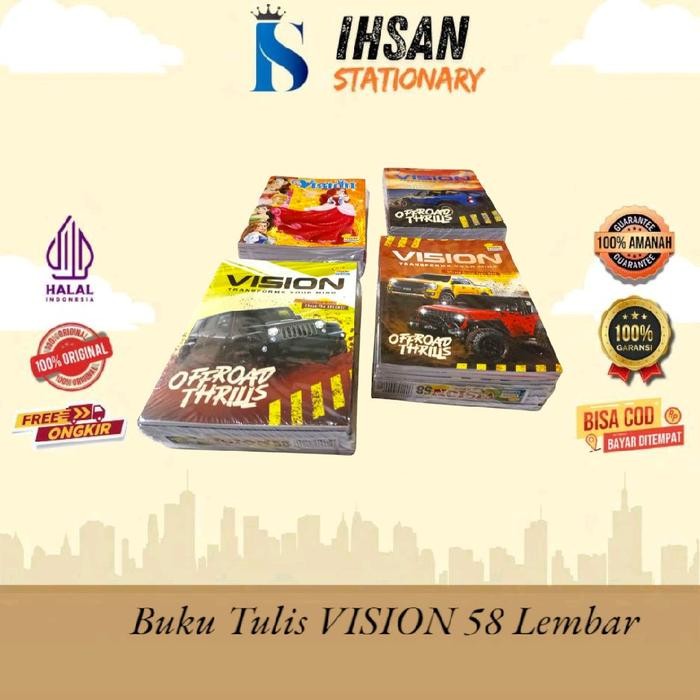 

Bisa E-Faktur! Buku Tulis Vision 58L
