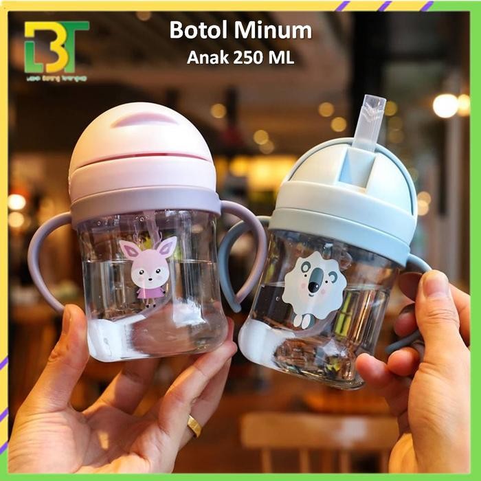 PROMO LBT BOTOL MINUM ANAK VIRAL 280ML BOTOL MINUM ANAK BAYI KARAKTER HEWAN