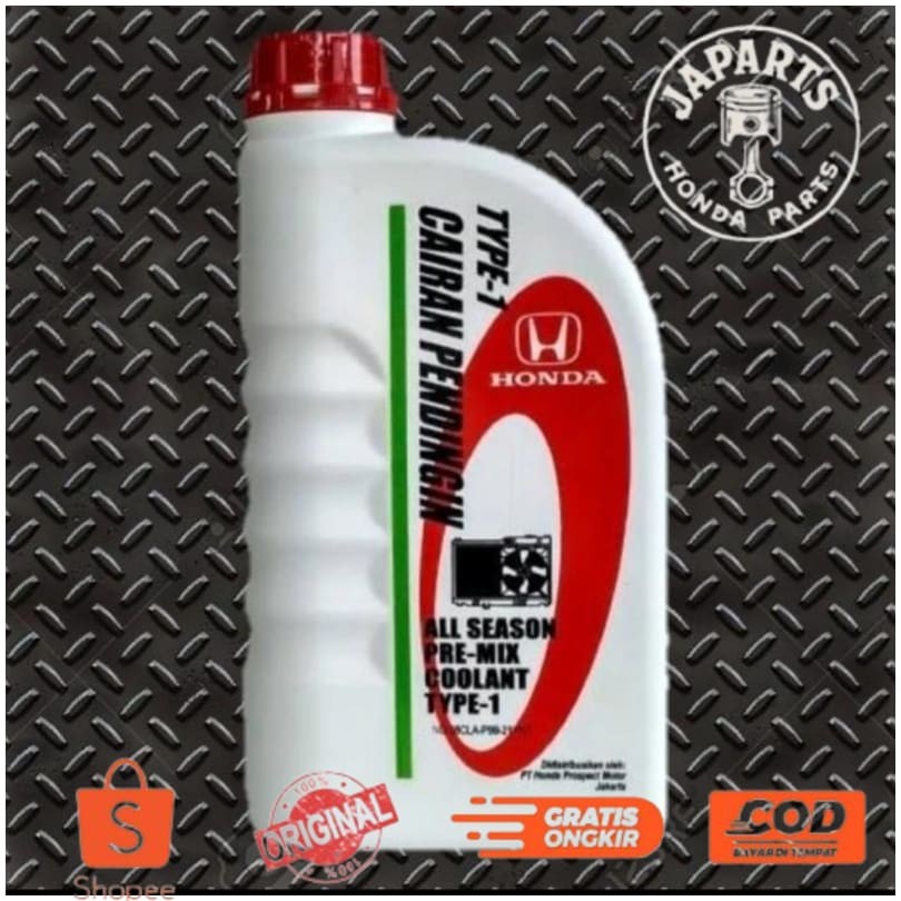 Cairan Pendigin Radiator Air Coolant Mobil Honda 1 Liter Original