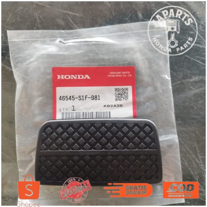 Cover Karet Pedal Rem Matic Honda Freed Jazz City Mobilio Brio BRV HRV