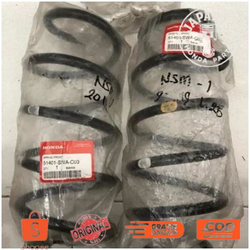 Coil Spring Per Keong Spiral Shockbreaker Shock Breaker Absorber Damper Depan Honda CRV RE RM Gen 3 