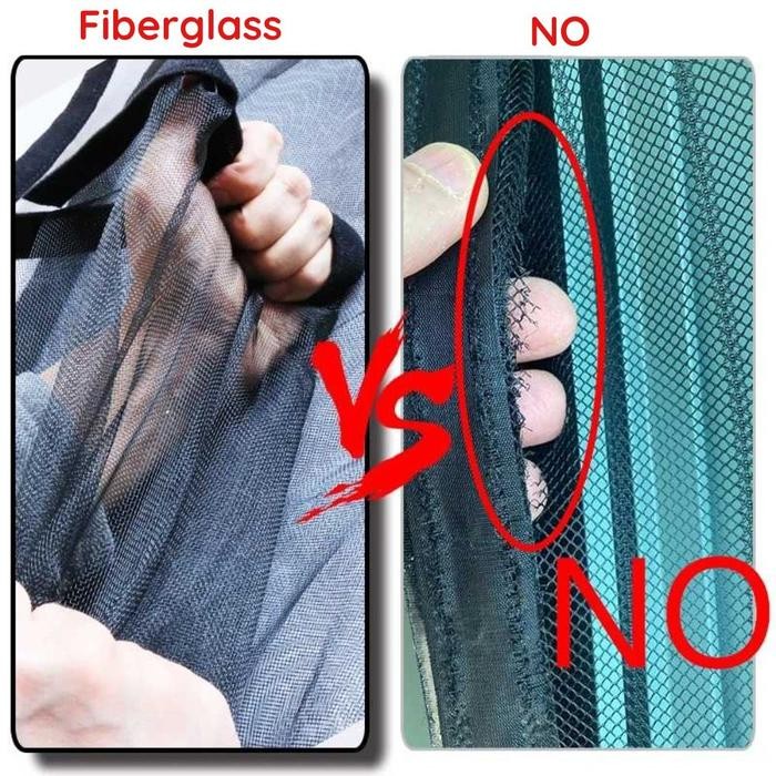 Tirai Magnet Anti Nyamuk 3 Sisi - Tirai Pintu Magnet Fiberglass Magic Mesh Net