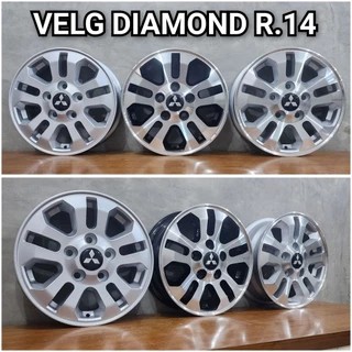 1OO% BARU VELG DIAMOND R.14 (HARGA UNTUK 4 VELG) U/ KUDA L-300 GRANDMAX NEW CARRY FREE ONGKIR, FREE 