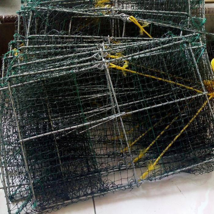 HARGA DISKON bubu rajungan kotak / perangkap kepiting uk43 x 32cm x 18cm
