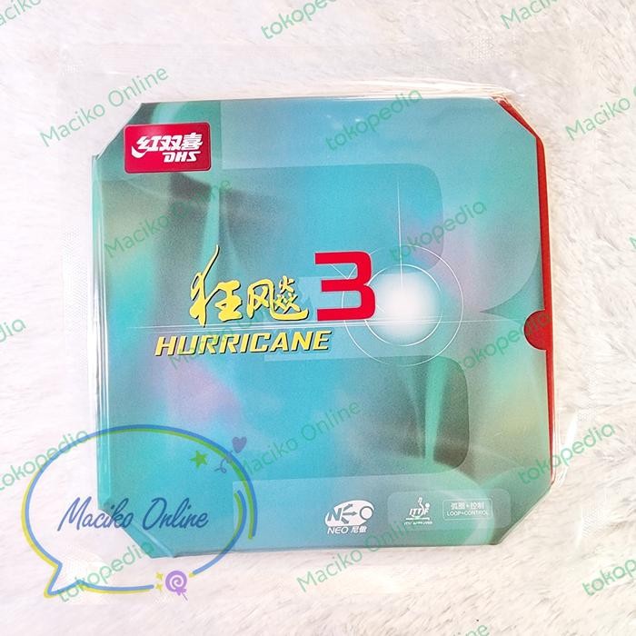 Terlaris Dhs Hurricane 3 Neo 2.15Mm ~ Karet Pingpong Dhs Neo Hurricane 3