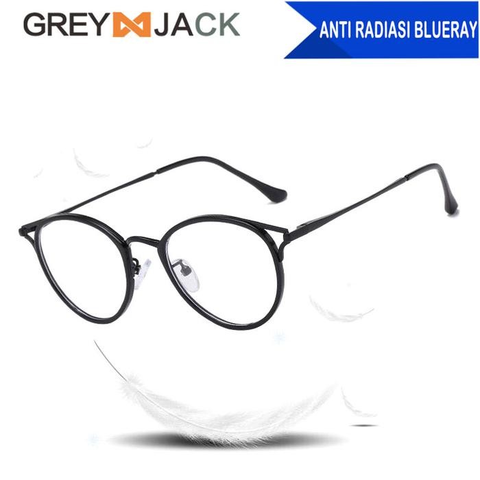 ORIGINAL Grey Jack/kacamata antiradiasi blueray terbaru wanita fashion 90029 READY STOCK