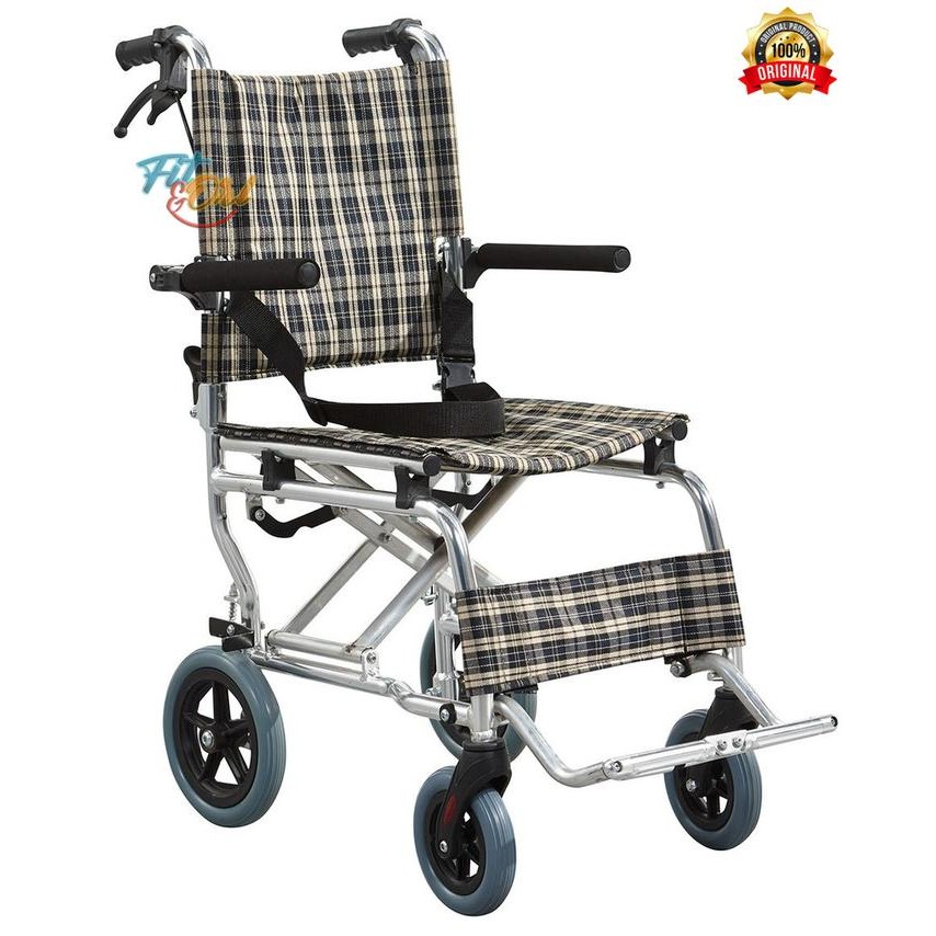 KURSI RODA TRAVEL ALUMINIUM KJT107 / KURSI RODA TRAVELING CHRONA CARE / Kursi Roda Manual